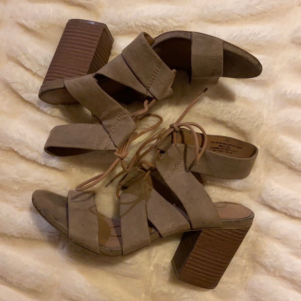 Taupe Target Heels